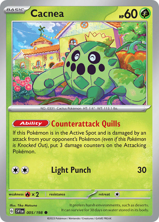 Cacnea 005/198 - POKEMON SCARLET & VIOLET: BASE SET - Pokemon Single Card