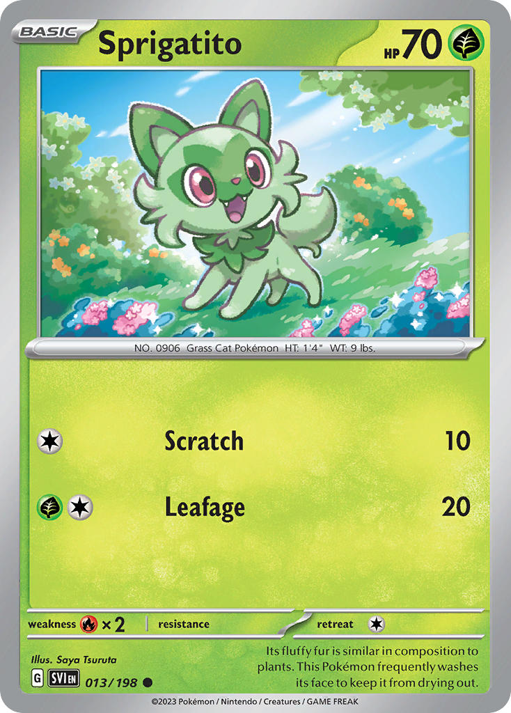 Sprigatito 013/198 - POKEMON SCARLET & VIOLET: BASE SET - Pokemon Single Card