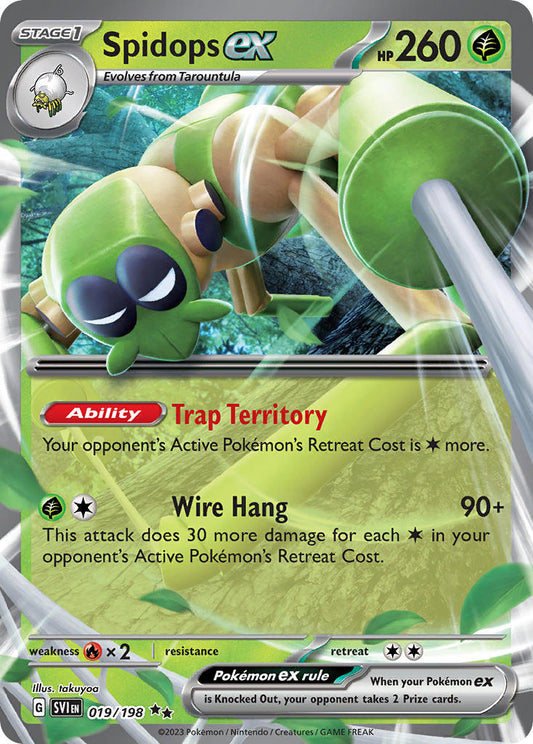 Spidops ex 019/198 - POKEMON SCARLET & VIOLET: BASE SET - Pokemon Single Card