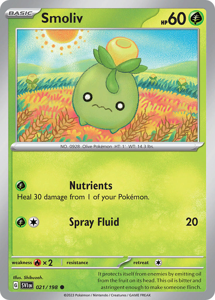 Smoliv 021/198 - POKEMON SCARLET & VIOLET: BASE SET - Pokemon Single Card