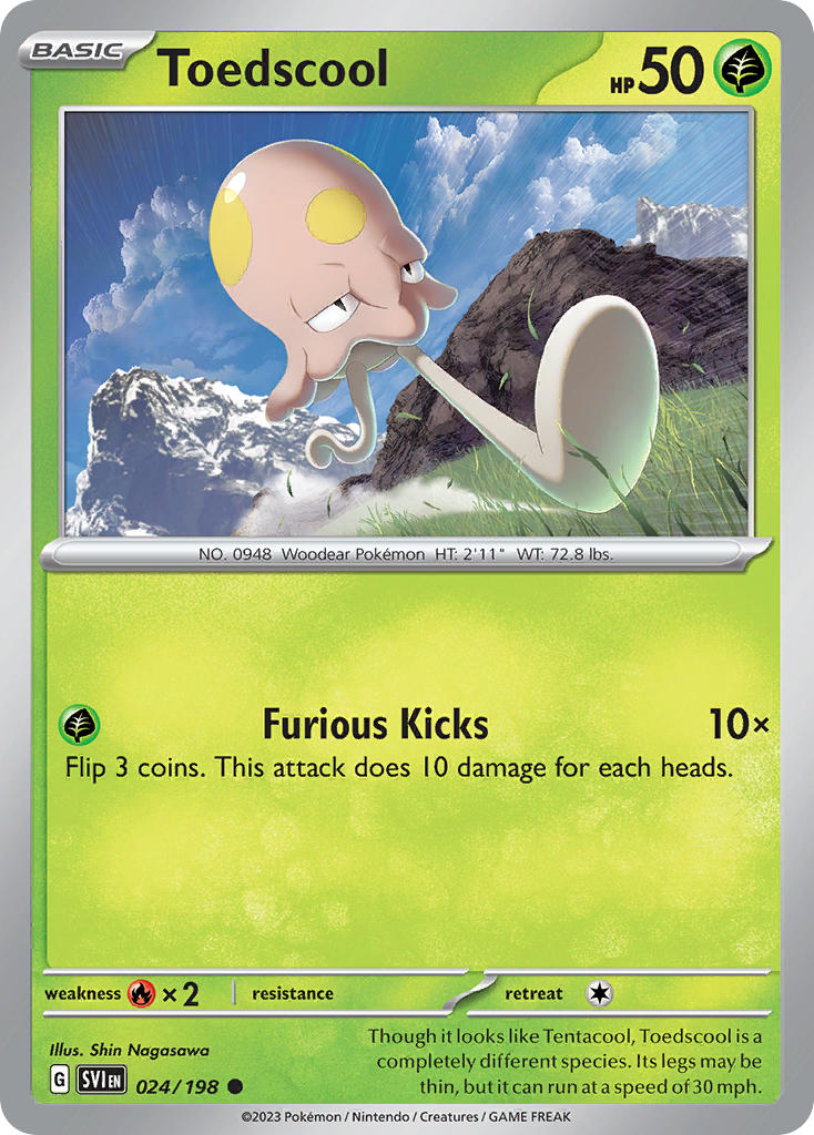 Toedscool 024/198 - POKEMON SCARLET & VIOLET: BASE SET - Pokemon Single Card