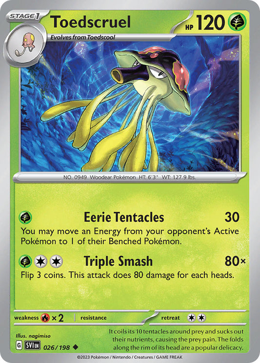 Toedscruel 026/198 - POKEMON SCARLET & VIOLET: BASE SET - Pokemon Single Card