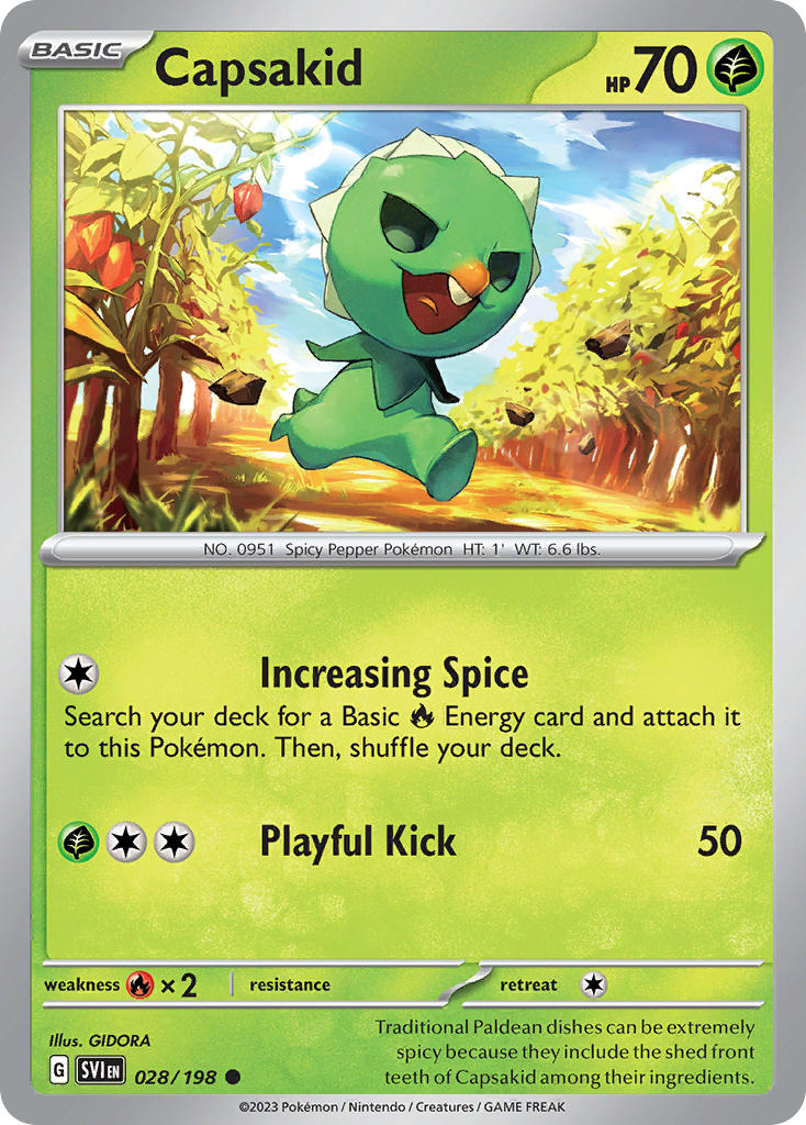 Capsakid 028/198 - POKEMON SCARLET & VIOLET: BASE SET - Pokemon Single Card