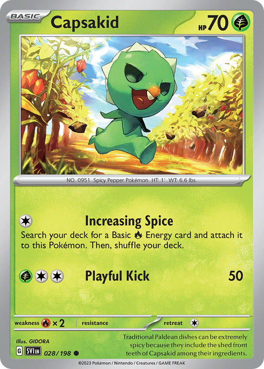 Capsakid 028/198 - POKEMON SCARLET & VIOLET: BASE SET - Pokemon Single Card
