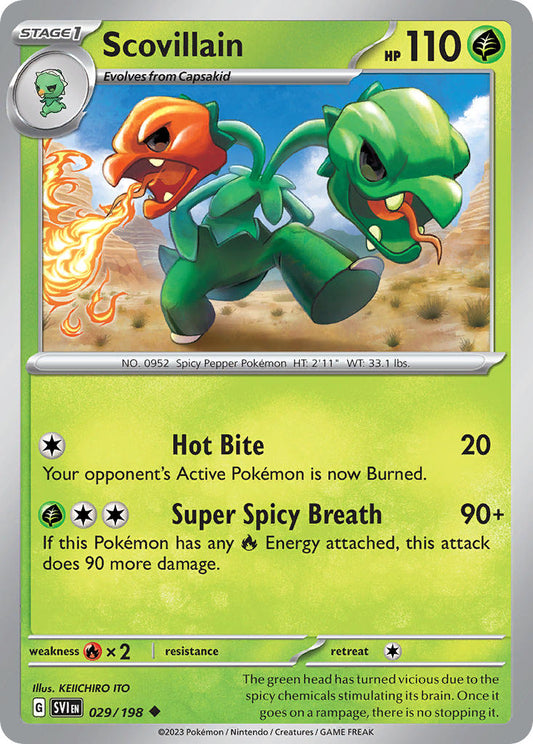 Scovillain 029/198 - POKEMON SCARLET & VIOLET: BASE SET - Pokemon Single Card