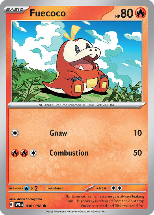 Fuecoco 036/198 - POKEMON SCARLET & VIOLET: BASE SET - Pokemon Single Card