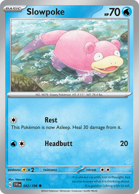 Slowpoke 042/198 - POKEMON SCARLET & VIOLET: BASE SET - Pokemon Single Card