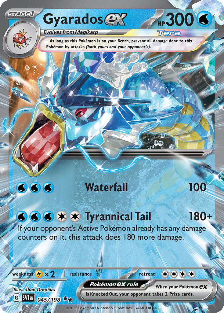 Gyarados ex 045/198 - POKEMON SCARLET & VIOLET: BASE SET - Pokemon Single Card