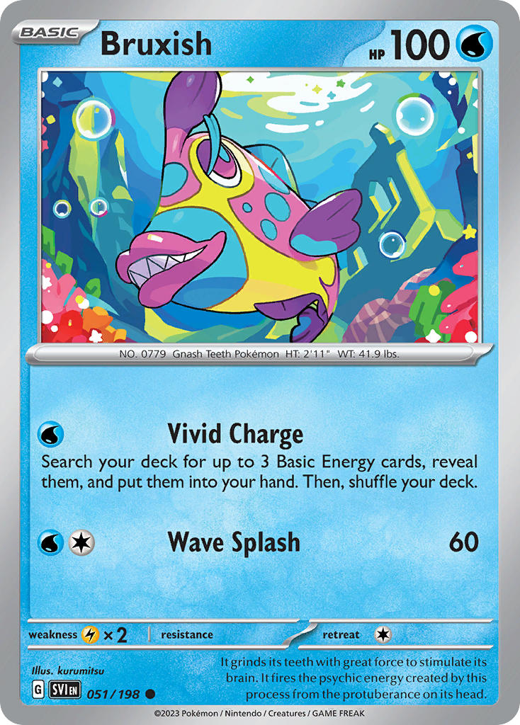 Bruxish 051/198 - POKEMON SCARLET & VIOLET: BASE SET - Pokemon Single Card