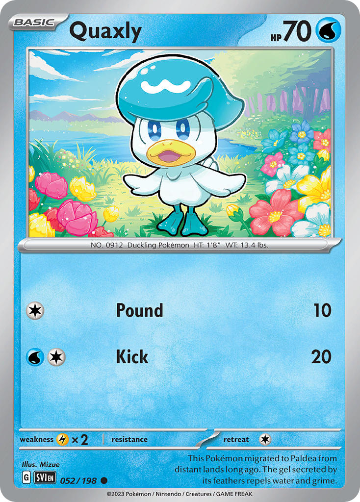 Quaxly 052/198 - POKEMON SCARLET & VIOLET: BASE SET - Pokemon Single Card