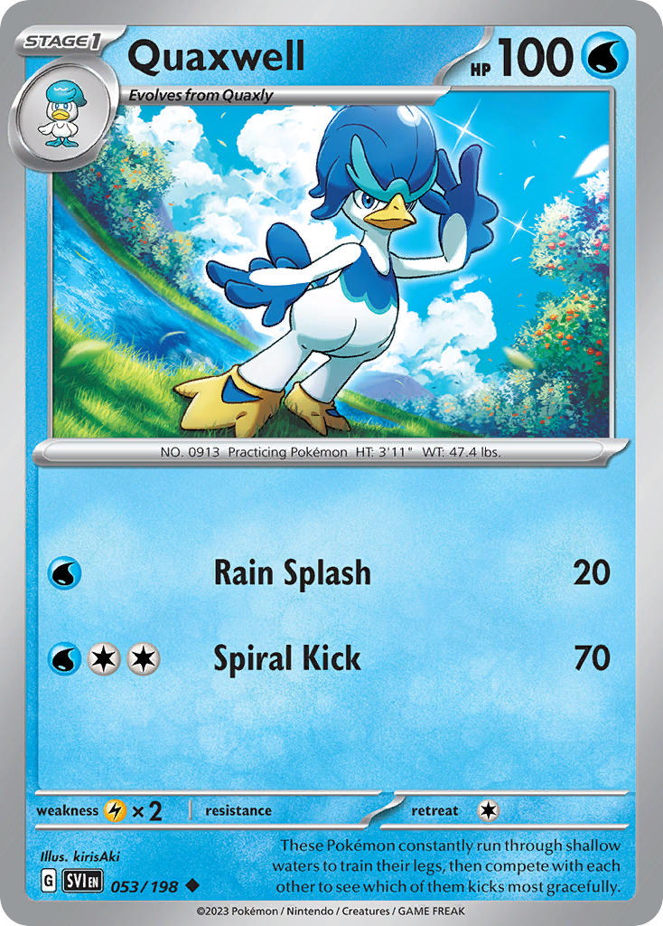Quaxwell 053/198 - POKEMON SCARLET & VIOLET: BASE SET - Pokemon Single Card