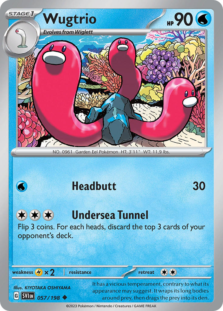 Wugtrio 057/198 - POKEMON SCARLET & VIOLET: BASE SET - Pokemon Single Card