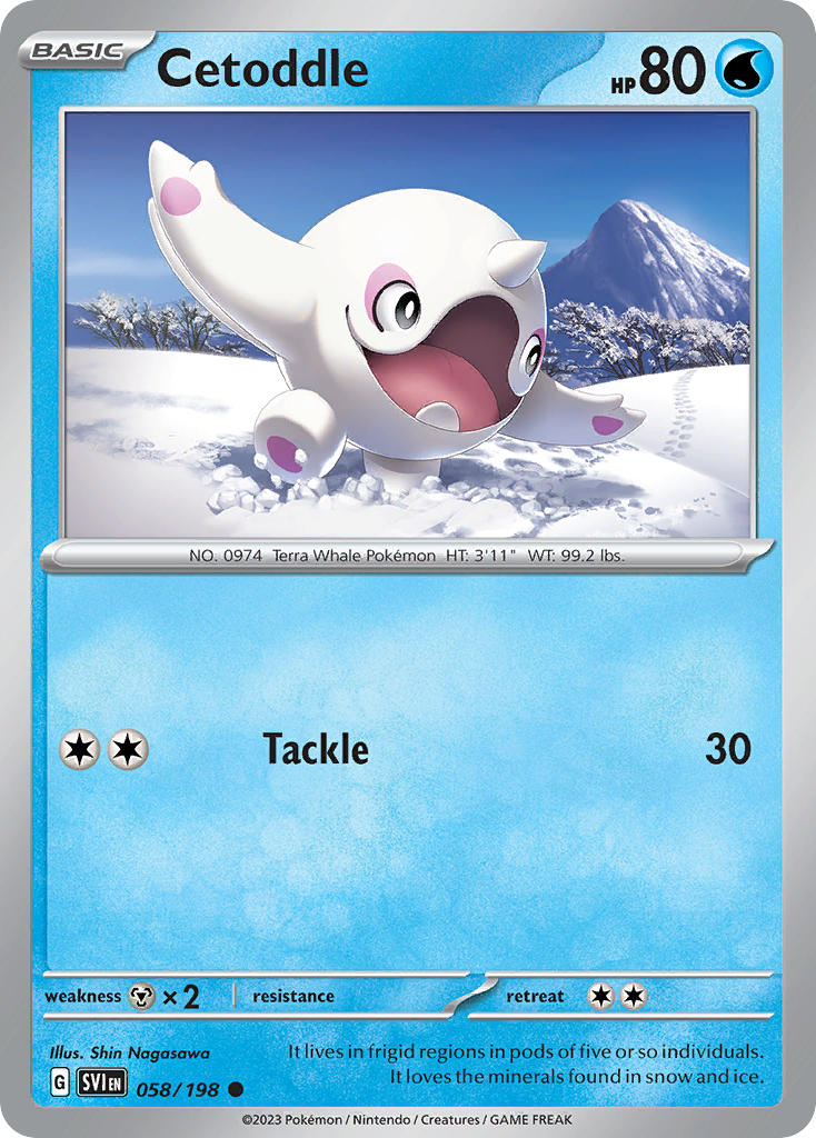Cetoddle 058/198 - POKEMON SCARLET & VIOLET: BASE SET - Pokemon Single Card