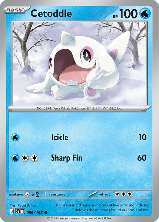 Cetoddle 059/198 - POKEMON SCARLET & VIOLET: BASE SET - Pokemon Single Card