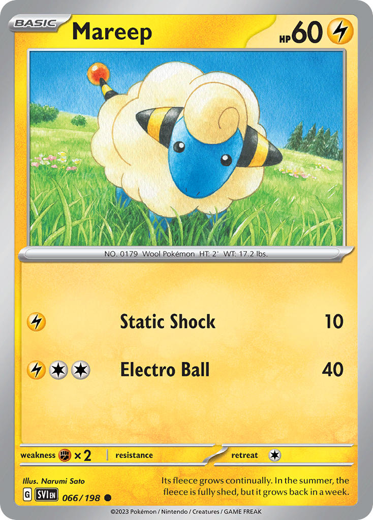 Mareep 066/198 - POKEMON SCARLET & VIOLET: BASE SET - Pokemon Single Card