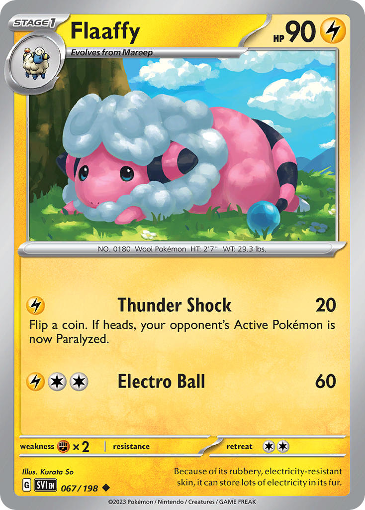 Flaaffy 067/198 - POKEMON SCARLET & VIOLET: BASE SET - Pokemon Single Card