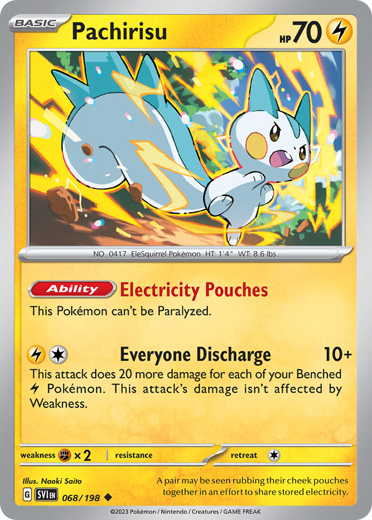 Pachirisu 068/198 - POKEMON SCARLET & VIOLET: BASE SET - Pokemon Single Card
