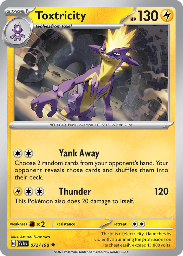 Toxtricity 072/198 - POKEMON SCARLET & VIOLET: BASE SET - Pokemon Single Card