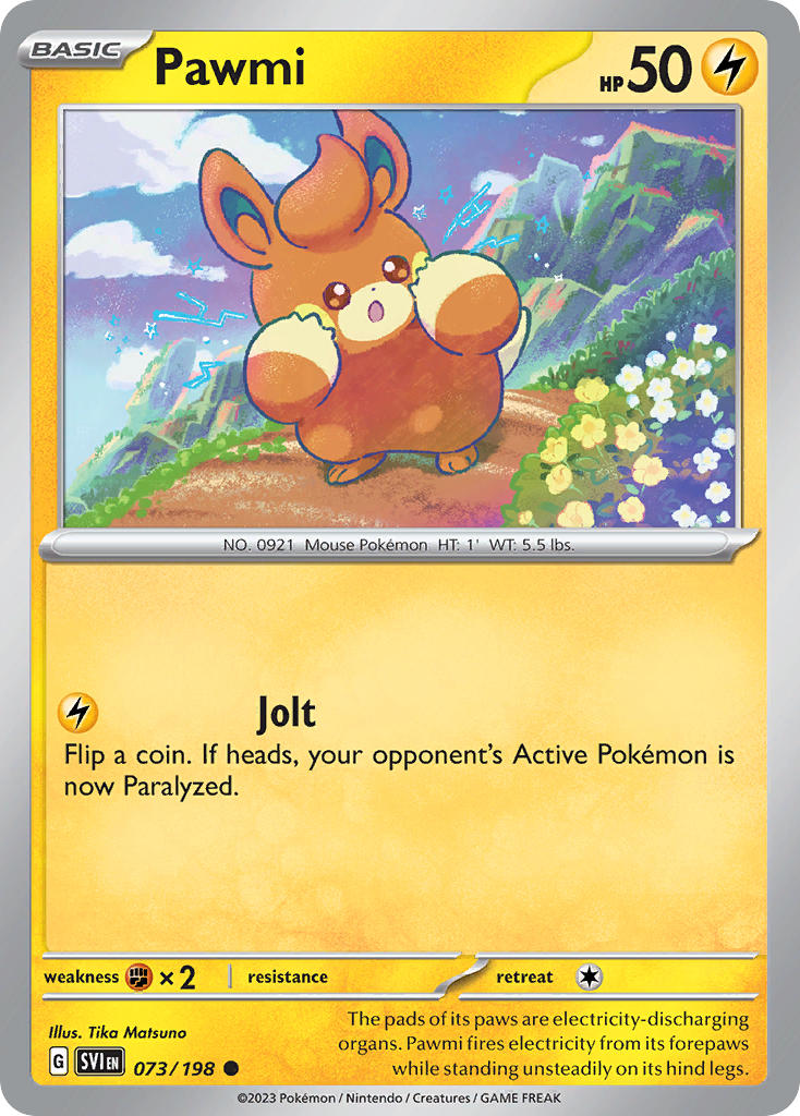 Pawmi 073/198 - POKEMON SCARLET & VIOLET: BASE SET - Pokemon Single Card