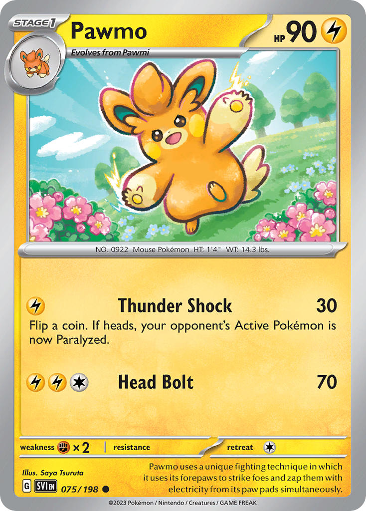 Pawmo 075/198 - POKEMON SCARLET & VIOLET: BASE SET - Pokemon Single Card