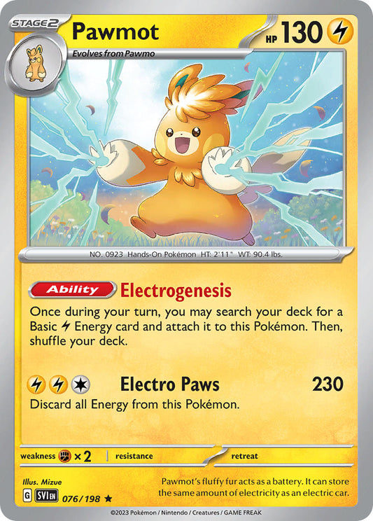 Pawmot 076/198 - POKEMON SCARLET & VIOLET: BASE SET - Pokemon Single Card
