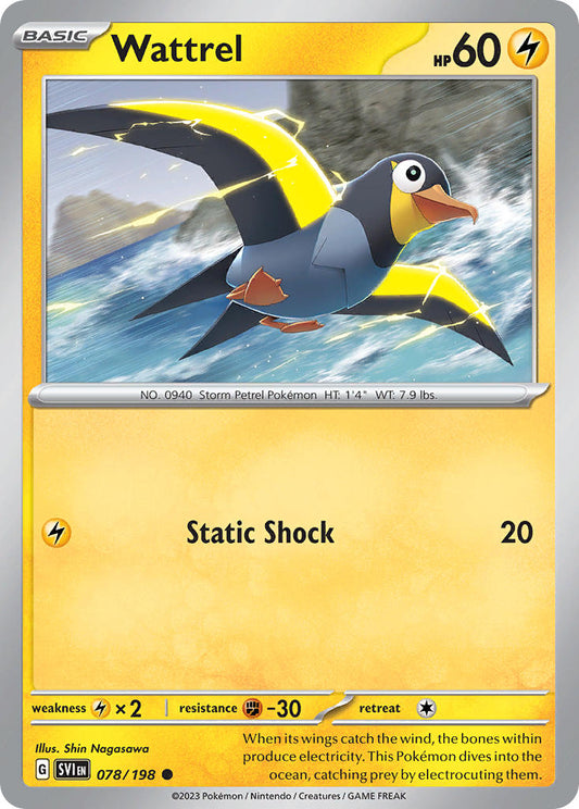 Wattrel 078/198 - POKEMON SCARLET & VIOLET: BASE SET - Pokemon Single Card