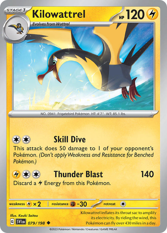 Kilowattrel 079/198 - POKEMON SCARLET & VIOLET: BASE SET - Pokemon Single Card