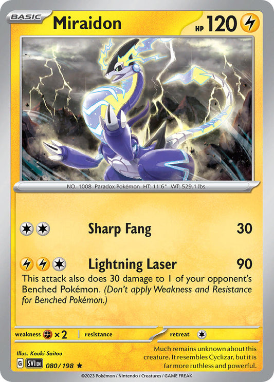 Miraidon 080/198 - POKEMON SCARLET & VIOLET: BASE SET - Pokemon Single Card