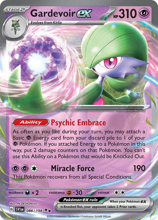 Gardevoir ex 086/198 - POKEMON SCARLET & VIOLET: BASE SET - Pokemon Single Card
