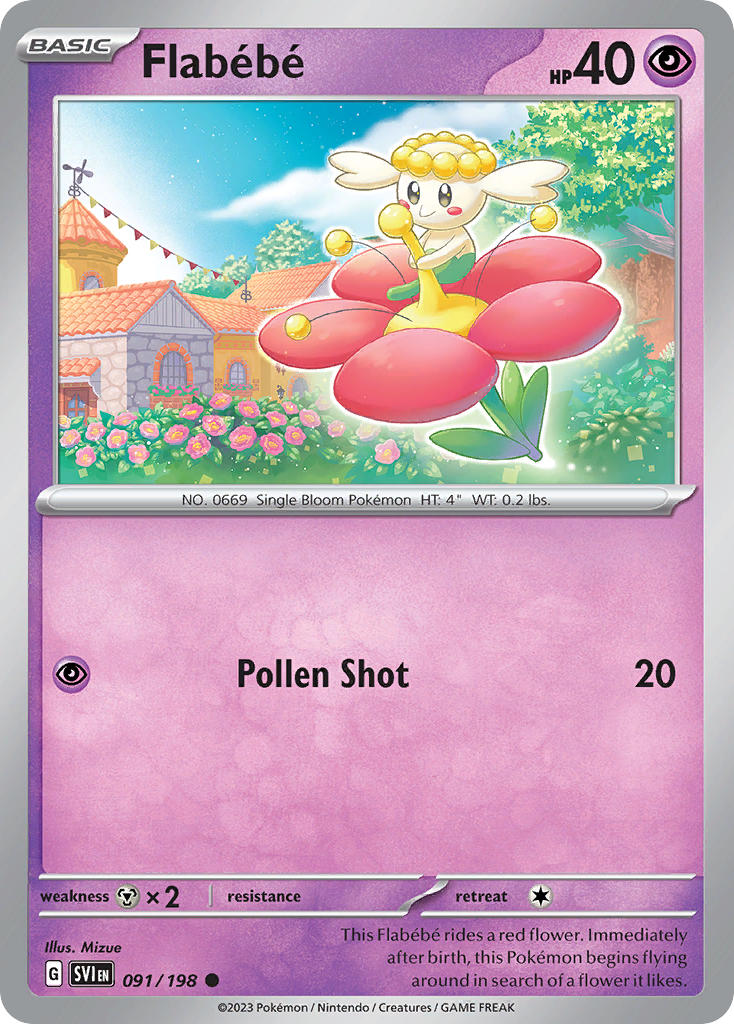 Flabébé 091/198 - POKEMON SCARLET & VIOLET: BASE SET - Pokemon Single Card