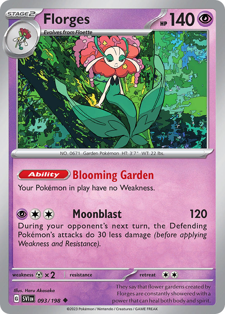 Florges 093/198 - POKEMON SCARLET & VIOLET: BASE SET - Pokemon Single Card