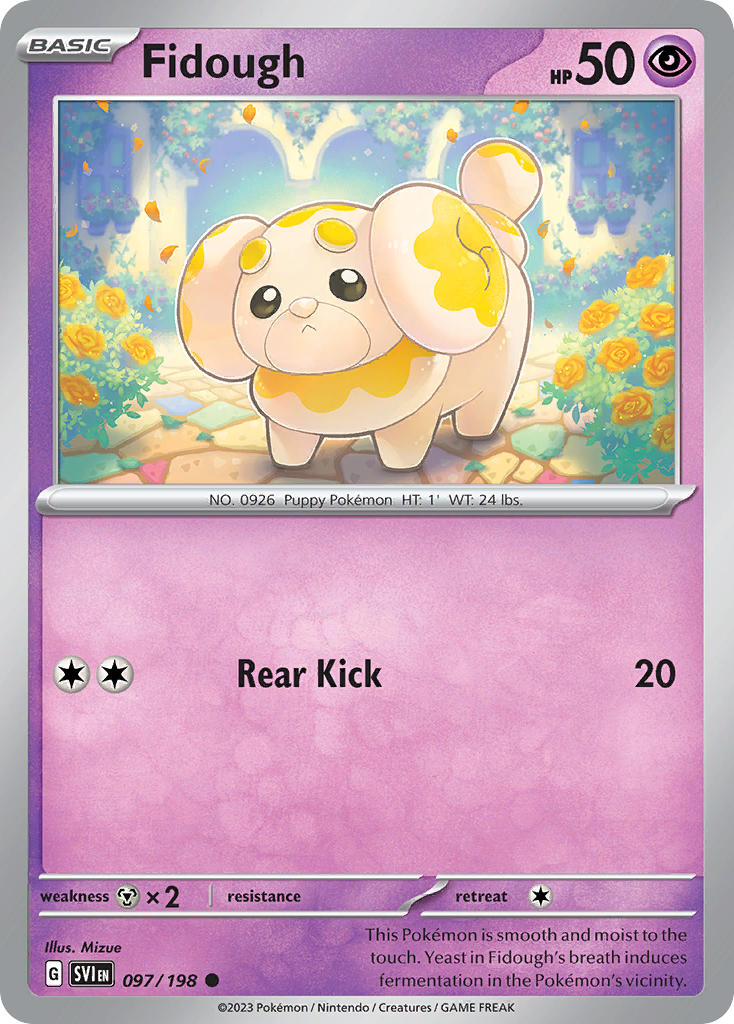 Fidough 097/198 - POKEMON SCARLET & VIOLET: BASE SET - Pokemon Single Card
