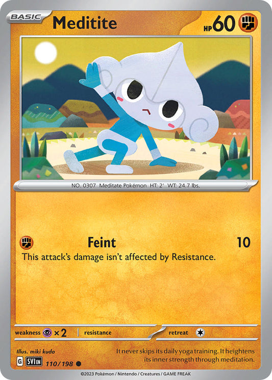 Meditite 110/198 - POKEMON SCARLET & VIOLET: BASE SET - Pokemon Single Card