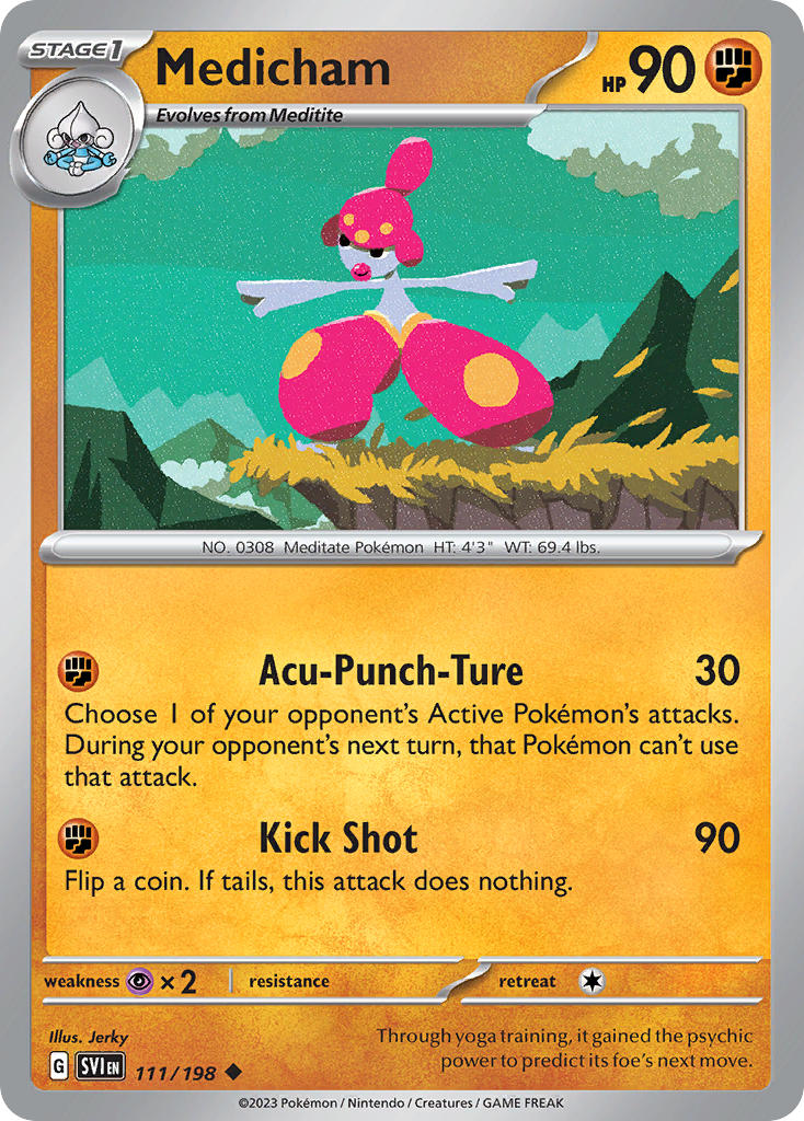 Medicham 111/198 - POKEMON SCARLET & VIOLET: BASE SET - Pokemon Single Card
