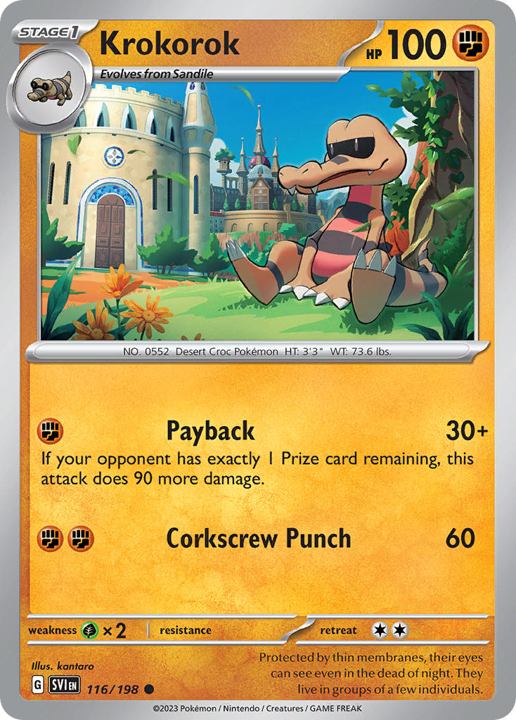 Krokorok 116/198 - POKEMON SCARLET & VIOLET: BASE SET - Pokemon Single Card
