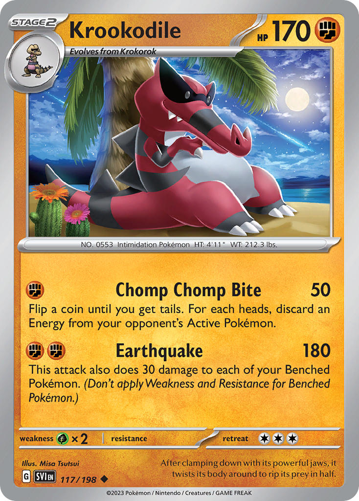 Krookodile 117/198 - POKEMON SCARLET & VIOLET: BASE SET - Pokemon Single Card
