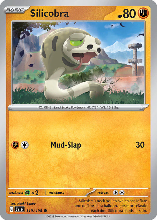 Silicobra 119/198 - POKEMON SCARLET & VIOLET: BASE SET - Pokemon Single Card