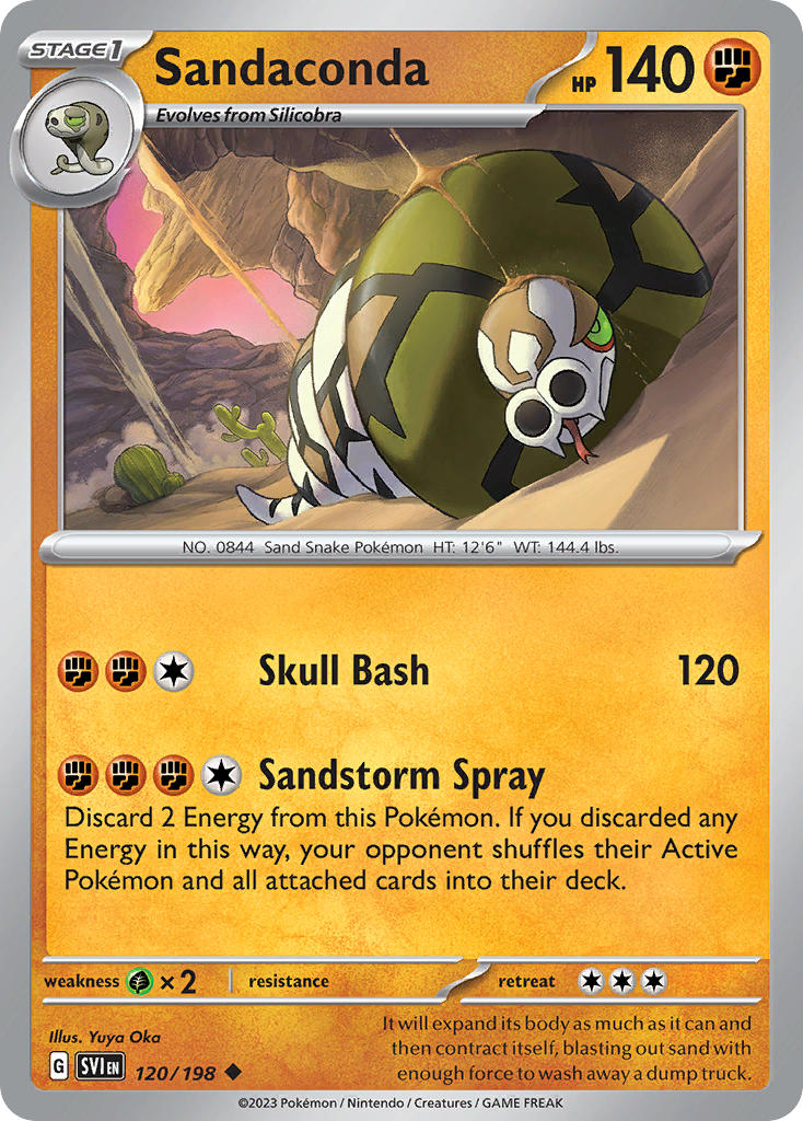 Sandaconda 120/198 - POKEMON SCARLET & VIOLET: BASE SET - Pokemon Single Card