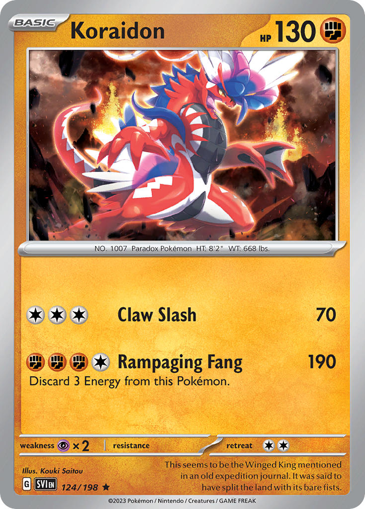 Koraidon 124/198 - POKEMON SCARLET & VIOLET: BASE SET - Pokemon Single Card