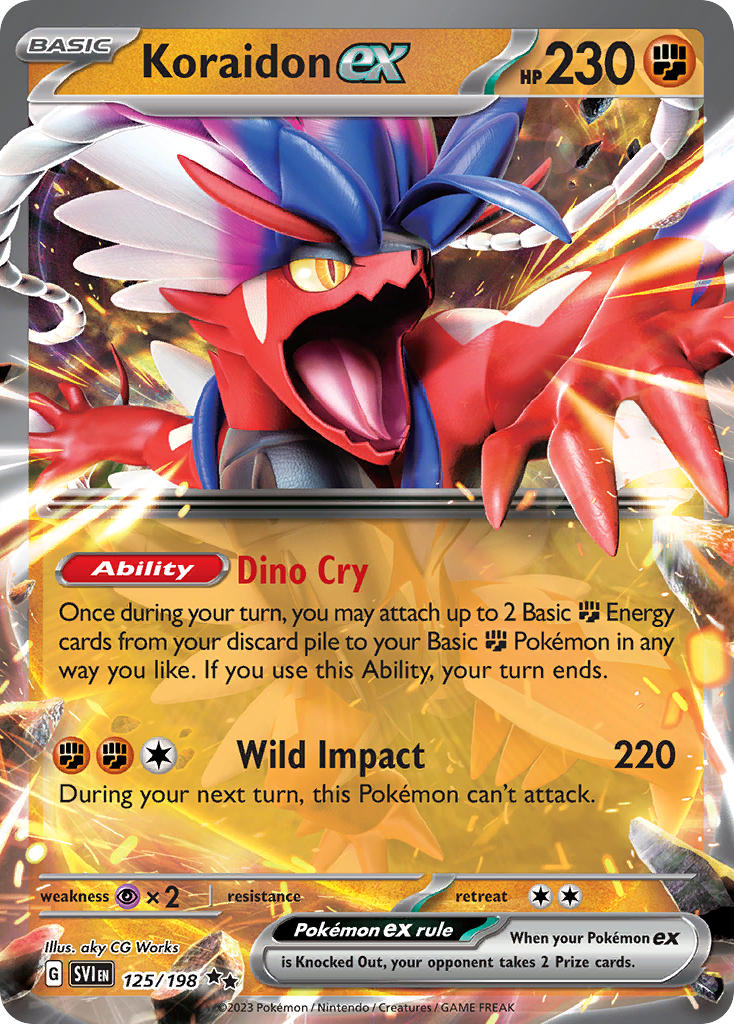 Koraidon ex 125/198 - POKEMON SCARLET & VIOLET: BASE SET - Pokemon Single Card