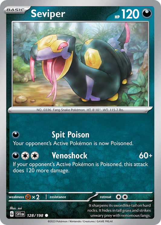 Seviper 128/198 - POKEMON SCARLET & VIOLET: BASE SET - Pokemon Single Card