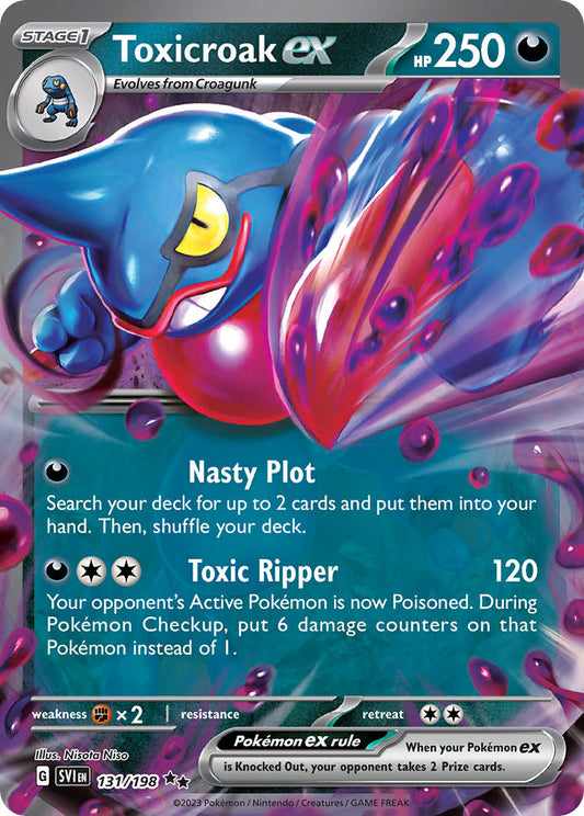 Toxicroak ex 131/198 - POKEMON SCARLET & VIOLET: BASE SET - Pokemon Single Card