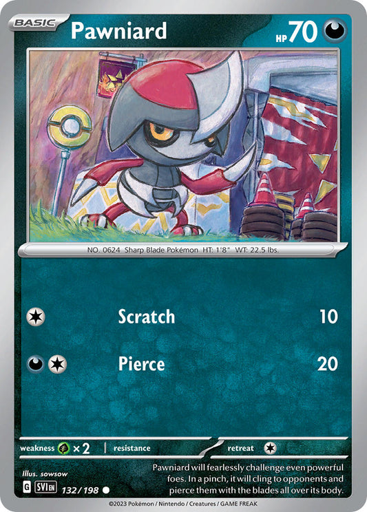 Pawniard 132/198 - POKEMON SCARLET & VIOLET: BASE SET - Pokemon Single Card