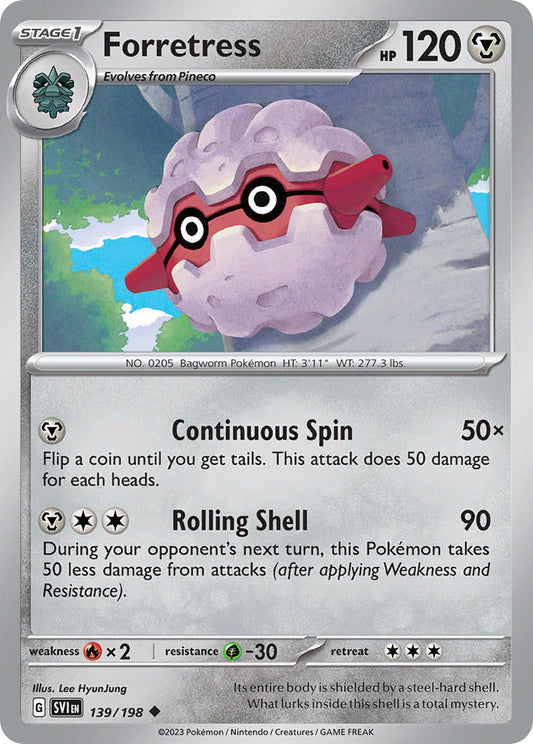 Forretress 139/198 - POKEMON SCARLET & VIOLET: BASE SET - Pokemon Single Card