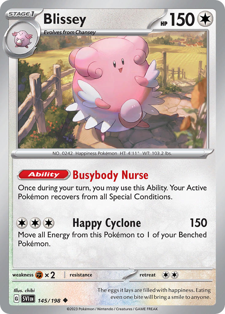 Blissey 145/198 - POKEMON SCARLET & VIOLET: BASE SET - Pokemon Single Card