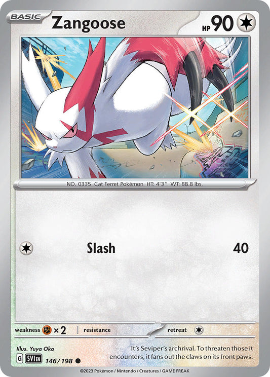 Zangoose 146/198 - POKEMON SCARLET & VIOLET: BASE SET - Pokemon Single Card