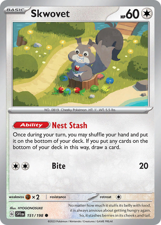 Skwovet 151/198 - POKEMON SCARLET & VIOLET: BASE SET - Pokemon Single Card