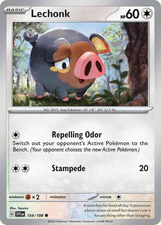 Lechonk 154/198 - POKEMON SCARLET & VIOLET: BASE SET - Pokemon Single Card