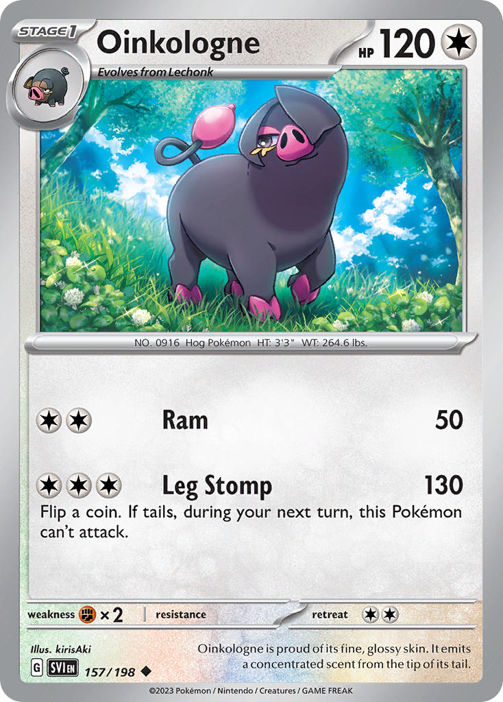 Oinkologne 157/198 - POKEMON SCARLET & VIOLET: BASE SET - Pokemon Single Card