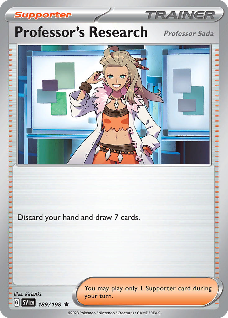 Professor's Research 189/198 - POKEMON SCARLET & VIOLET: BASE SET - Pokemon Single Card
